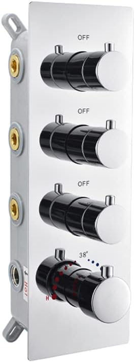 Chrome 3 Outlet Thermostatic Shower Valve O9710