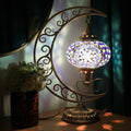 Red Mosaic Glass Table Lamp V4286