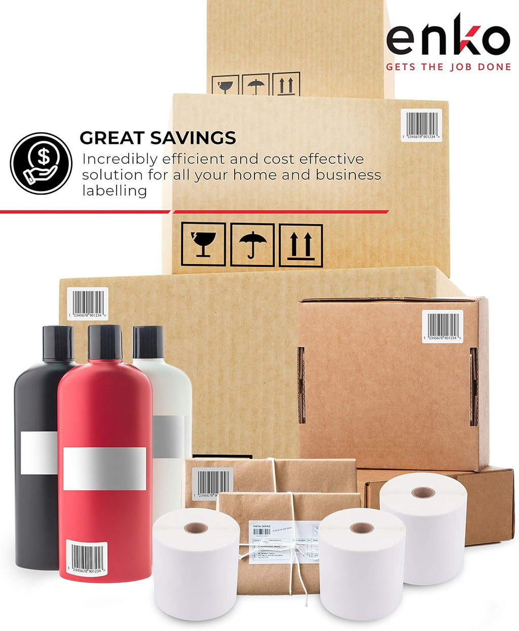 8 Rolls 3600 Labels 4 x 6 Direct Thermal Address Shipping Labels Y607346