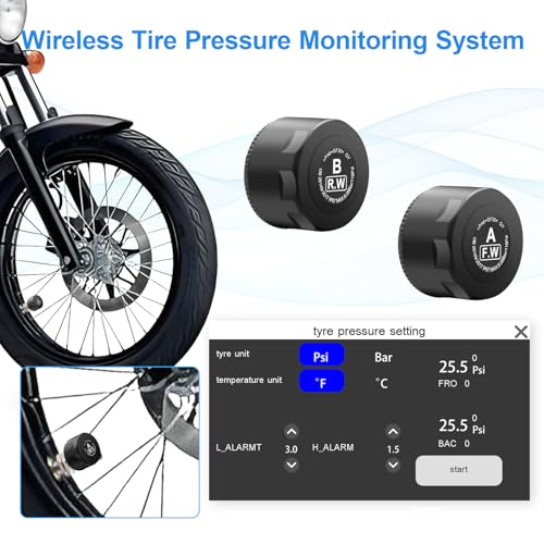 5" Waterproof Touch Screen Motorcycle Carplay Android Auto N3196