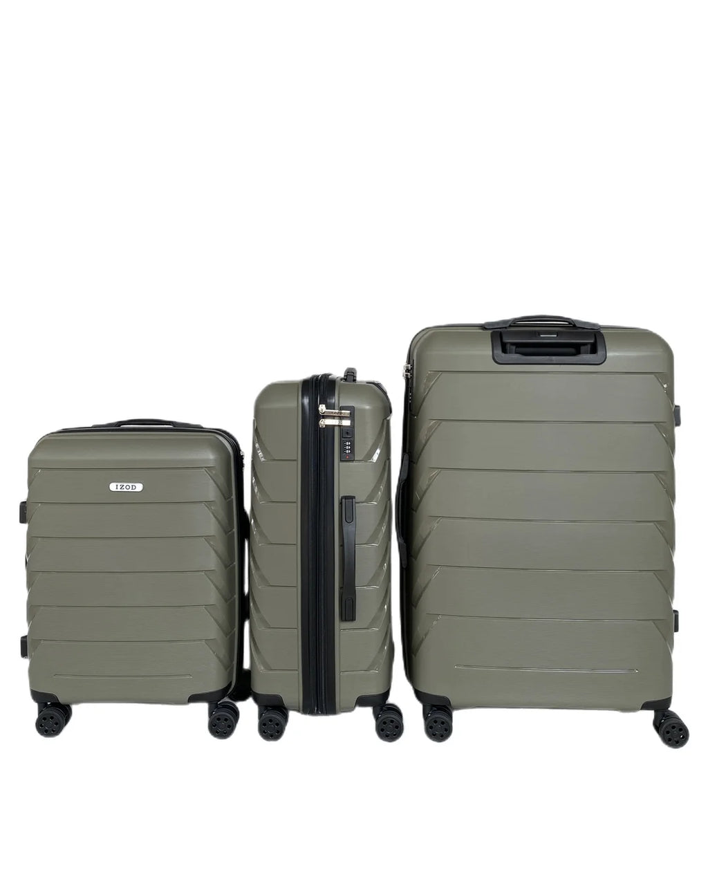 Sage 3 Piece Expandable Hard shell Luggage Set A440