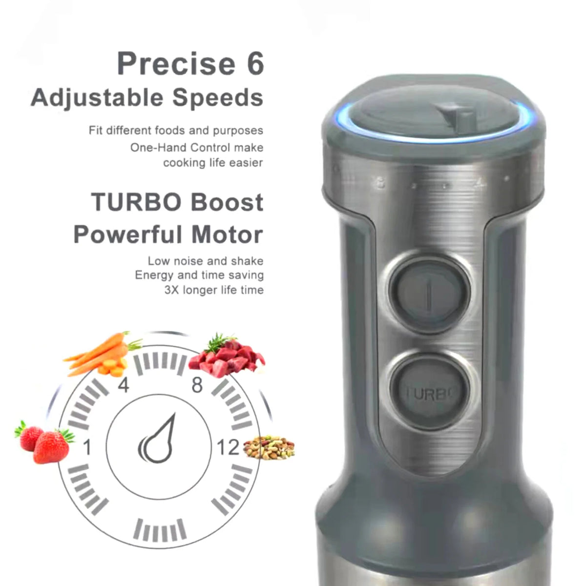 Handheld Electric Food Blender with Container M777699