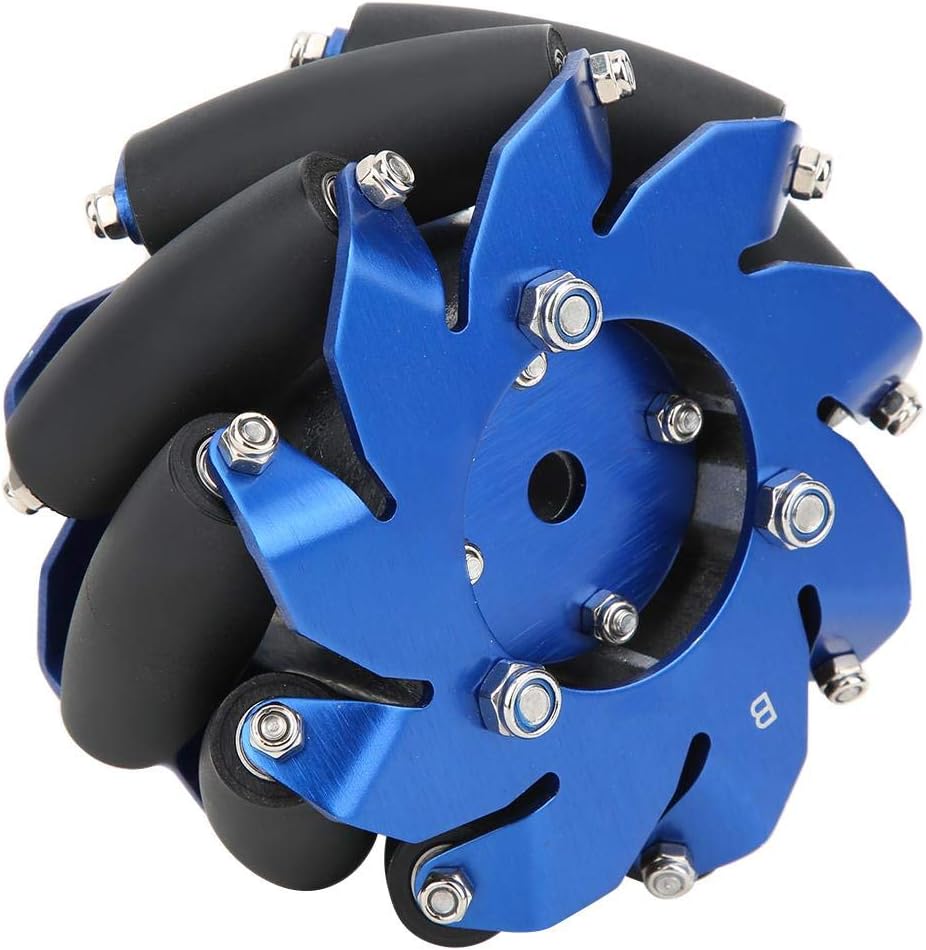 50mm Mecanum Wheel Left Aluminum with TPU Rubber Rollers X121