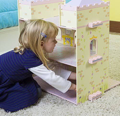 Wooden Fairytale Castle on Lazy Susan F82400
