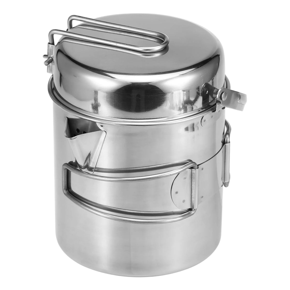 Stainless Steel Cooking Kettle 1L with Foldable Handle P214802