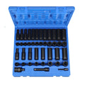3/8x22 Dr. 43 pc. Standard/Deep SAE/Metric 12 Point Socket Set A587