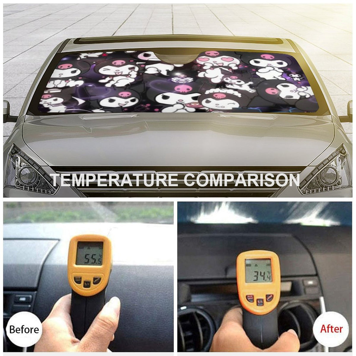 Foldable Reflective Car Windshield Sun Visor Cover P38109