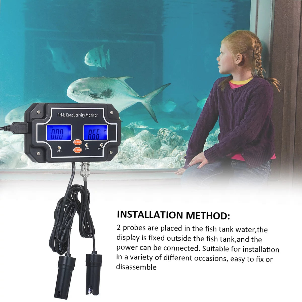 2 in 1 Waterproof Double Display Tester P463