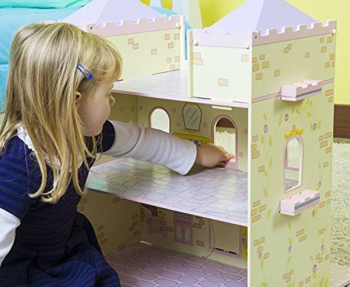 Wooden Fairytale Castle on Lazy Susan F82400