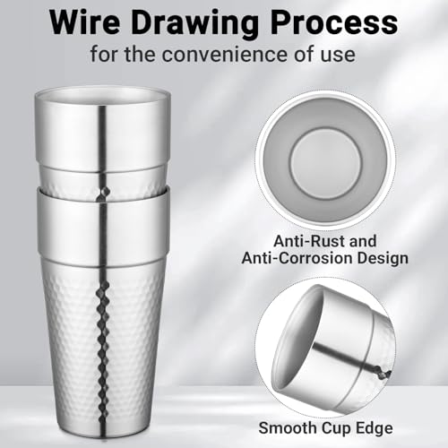 16 oz 4 Pack Stainless Steel Tumbler M2218