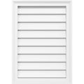 PVC Vertical Surface Mount Gable Vent with Brickm H50931