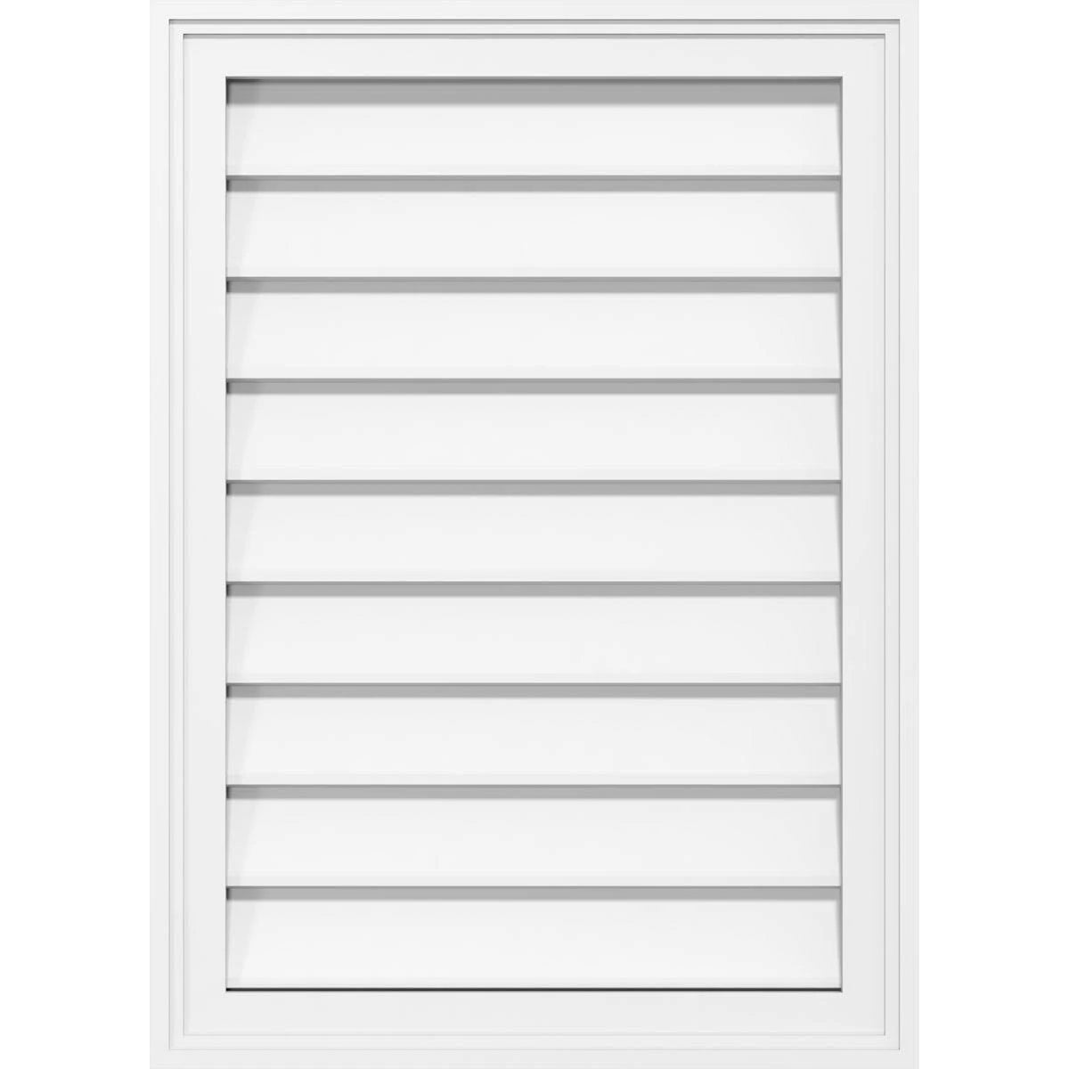 PVC Vertical Surface Mount Gable Vent with Brickm H50931