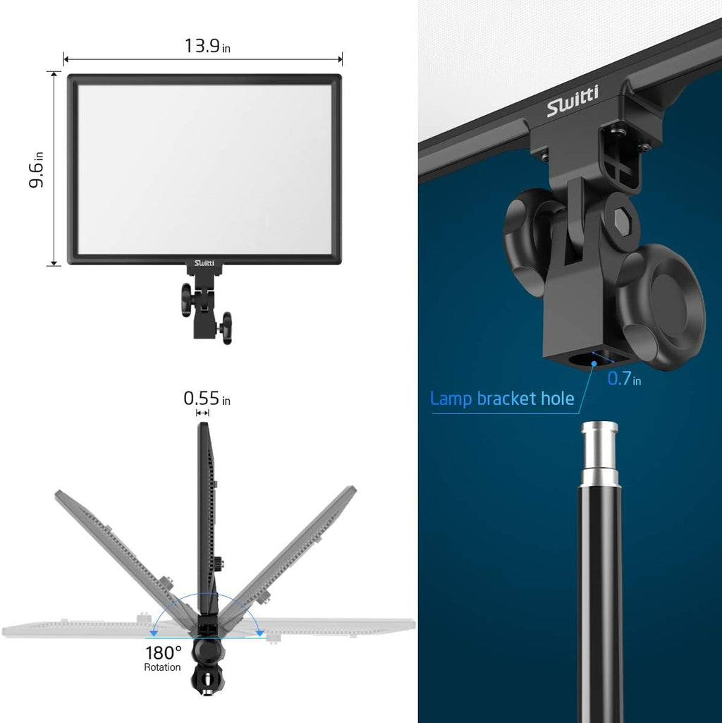 15.4 Inch Dimmable Bi-Color LED Video Light with Remote Control A436969
