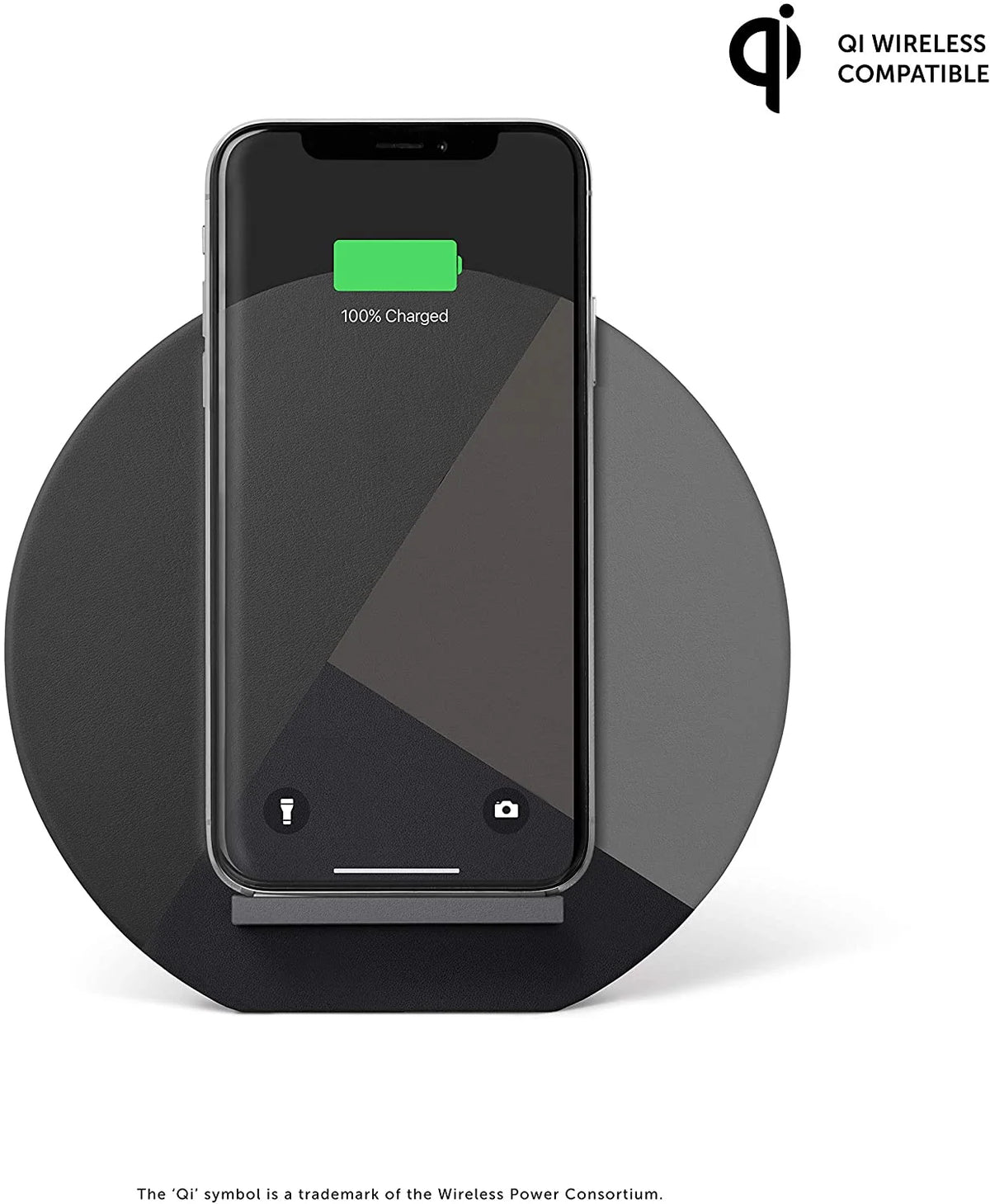 Wireless Charger Stand with Genuine Italian Leather C40111