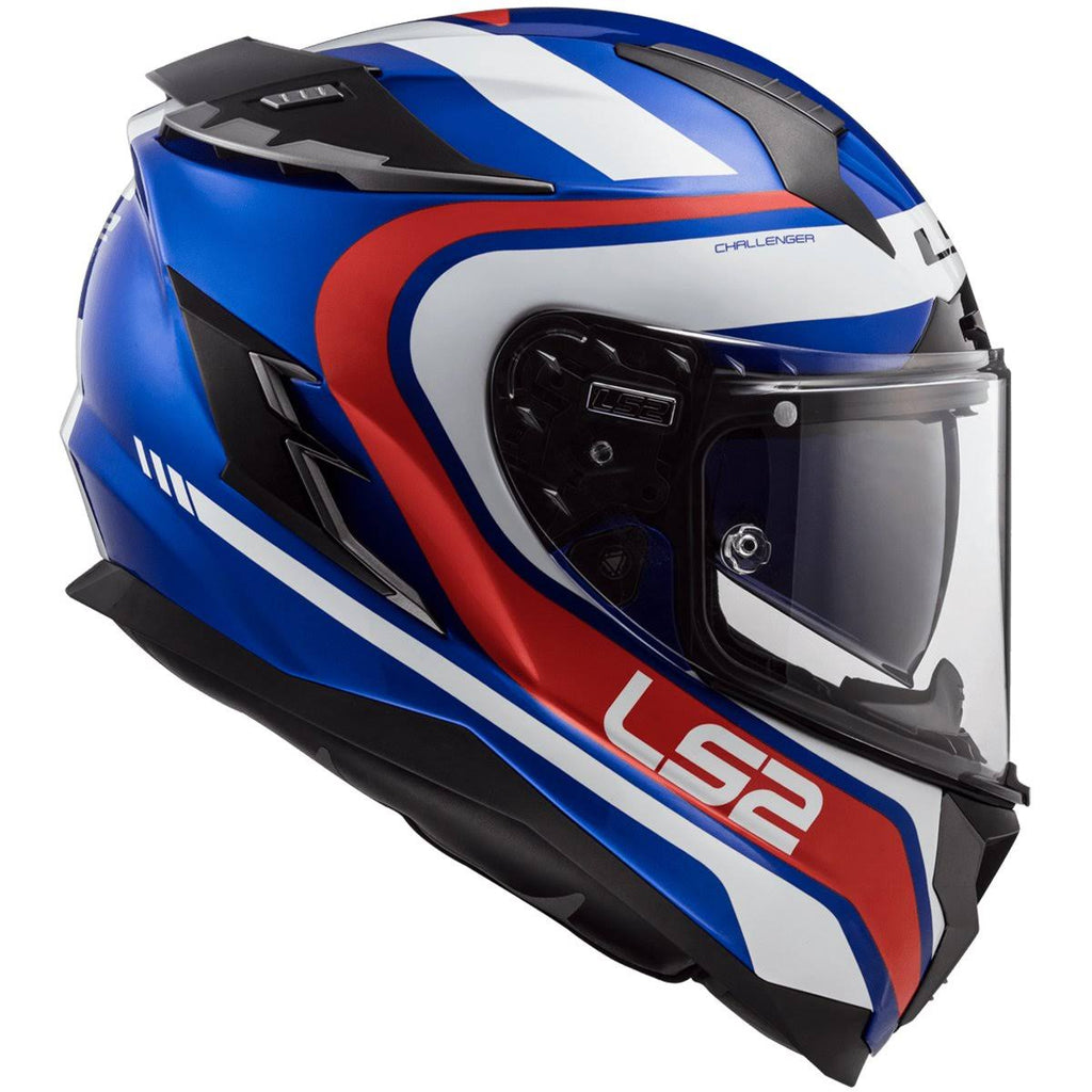 Matte Titanium / Blue 2X-Large Street Helmet E6195