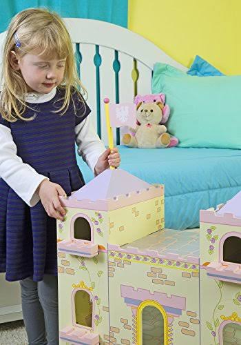 Wooden Fairytale Castle on Lazy Susan F82400