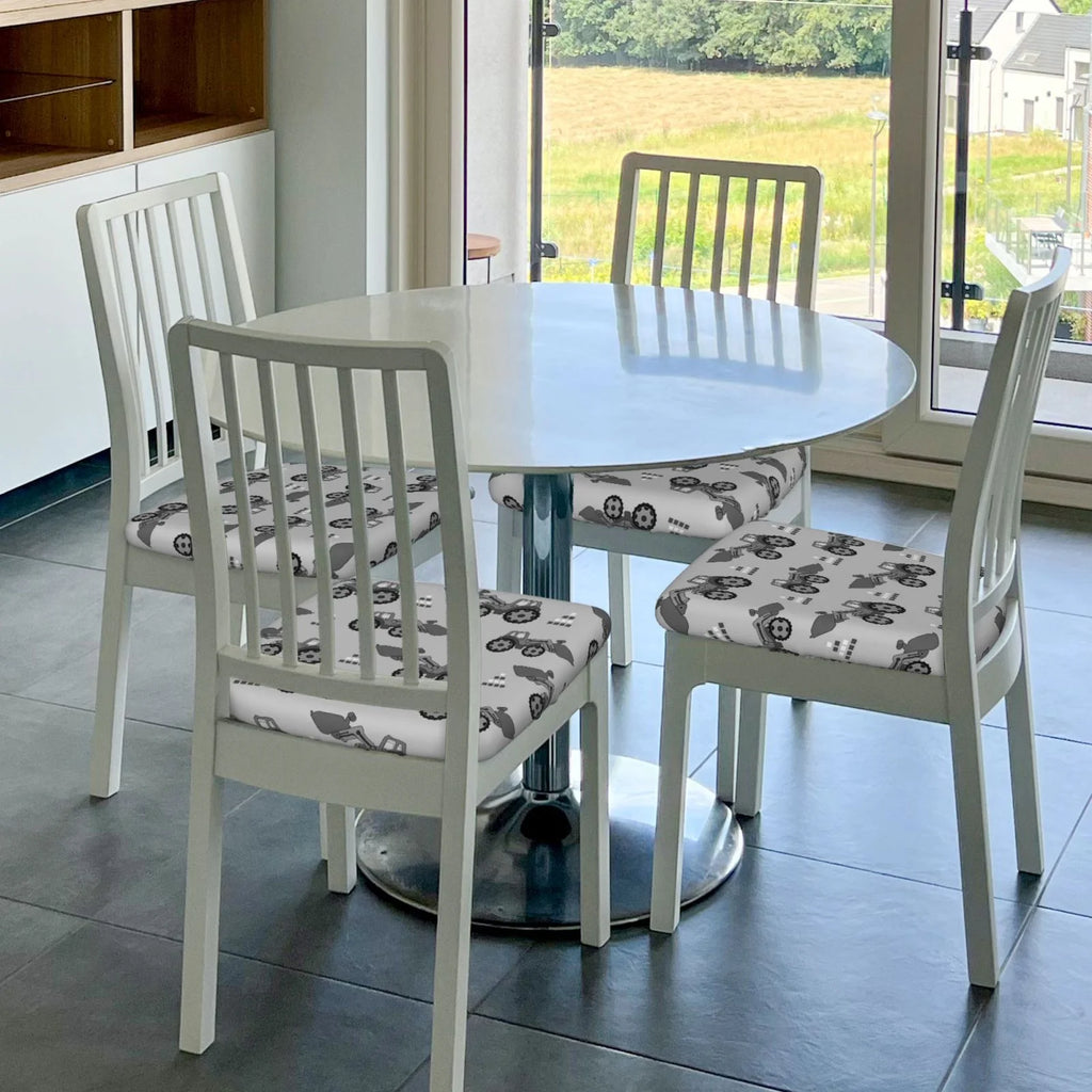Gray Removable Washable Chair Seat Covers Q813