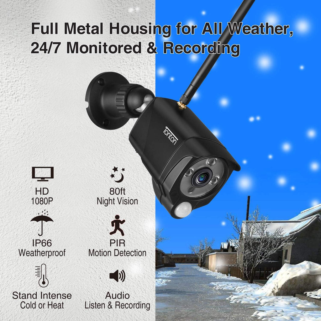 8CH 5MP Wireless Security Camera System with 2TB HDD and 8PCS 3MP Outdoor Bullet Cameras K9185