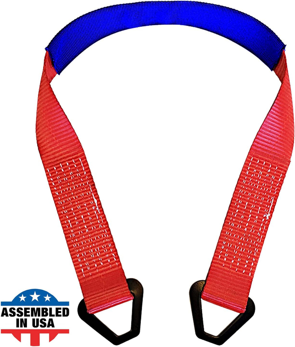 Black Motorcycle Tie Down Axle Straps with Protective Sleeve 12 PK R84731
