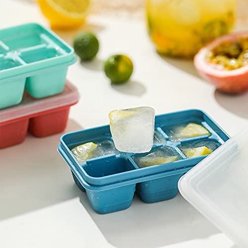 3 Pack Mini Ice Cube Trays with Lid Silicone K9427