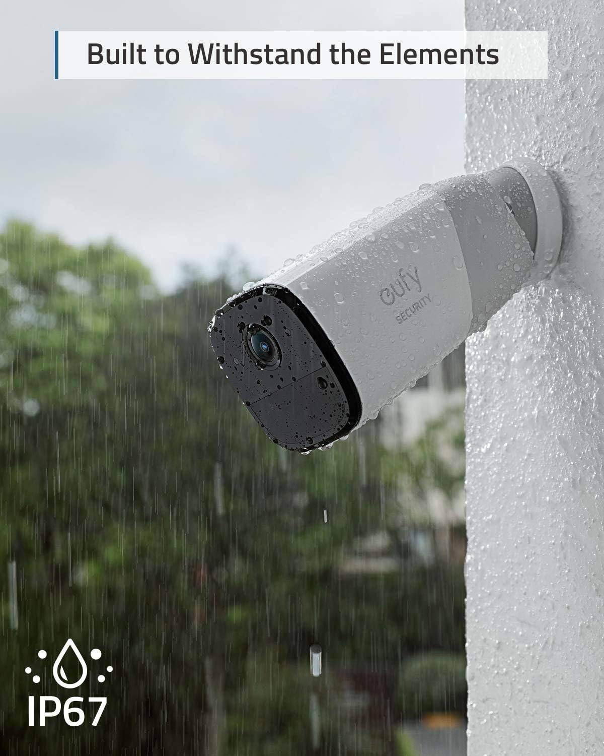 2K Resolution Wireless Home Security Camera System, 2-Cam Kit I543425