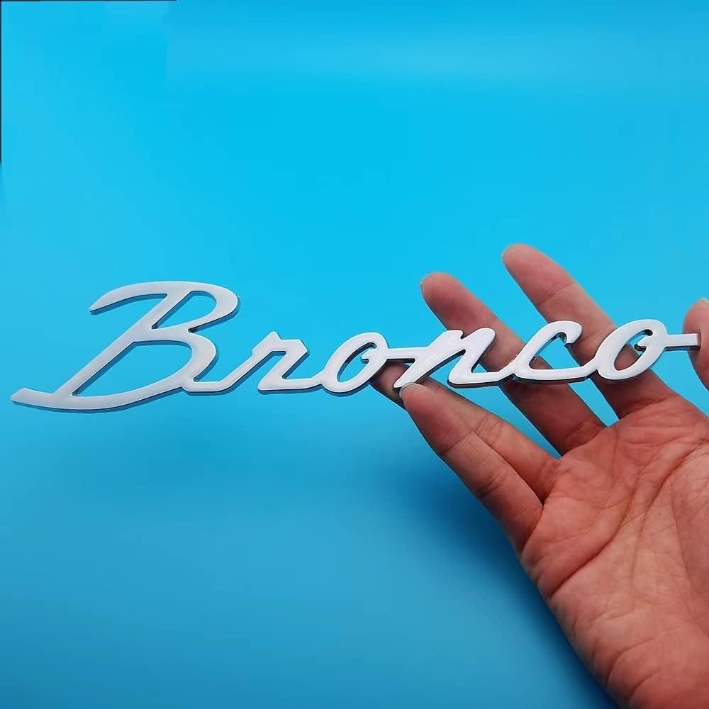 10 Bronco Full Metal 3D Car Decal 2-Pack Black P684717