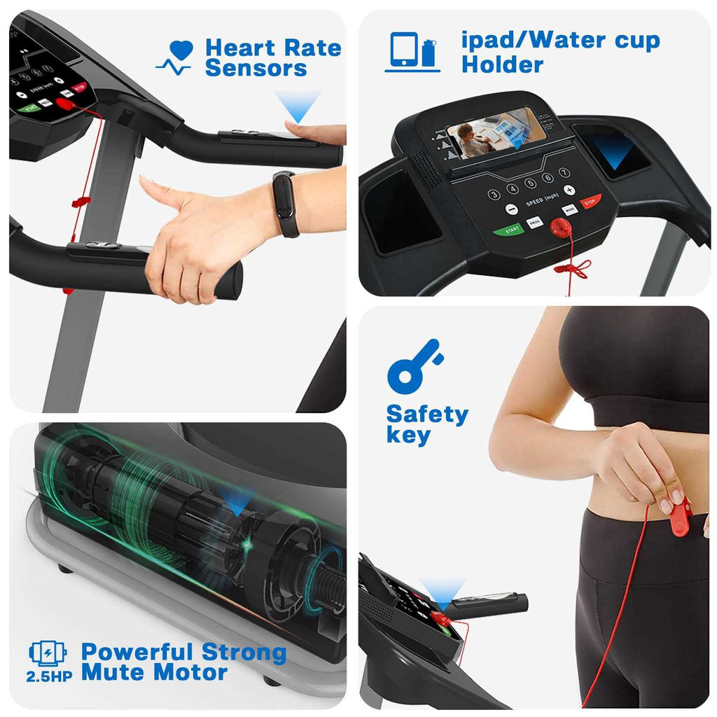 Foldable Electric Treadmill with Incline L579