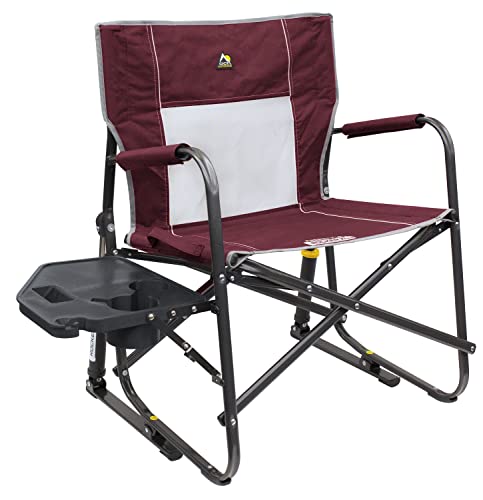 Folding Rocking Camp Chair with Side Table U385398