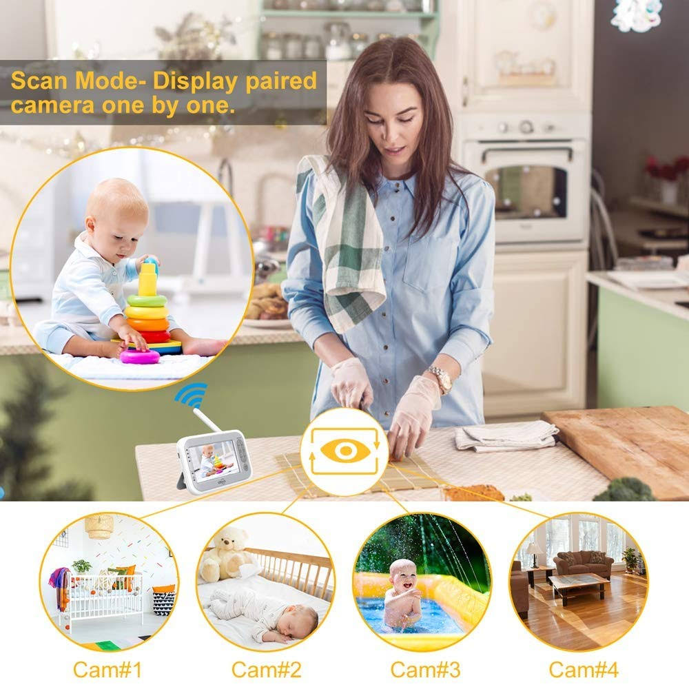 Video Baby Monitor with Two Cameras G521362