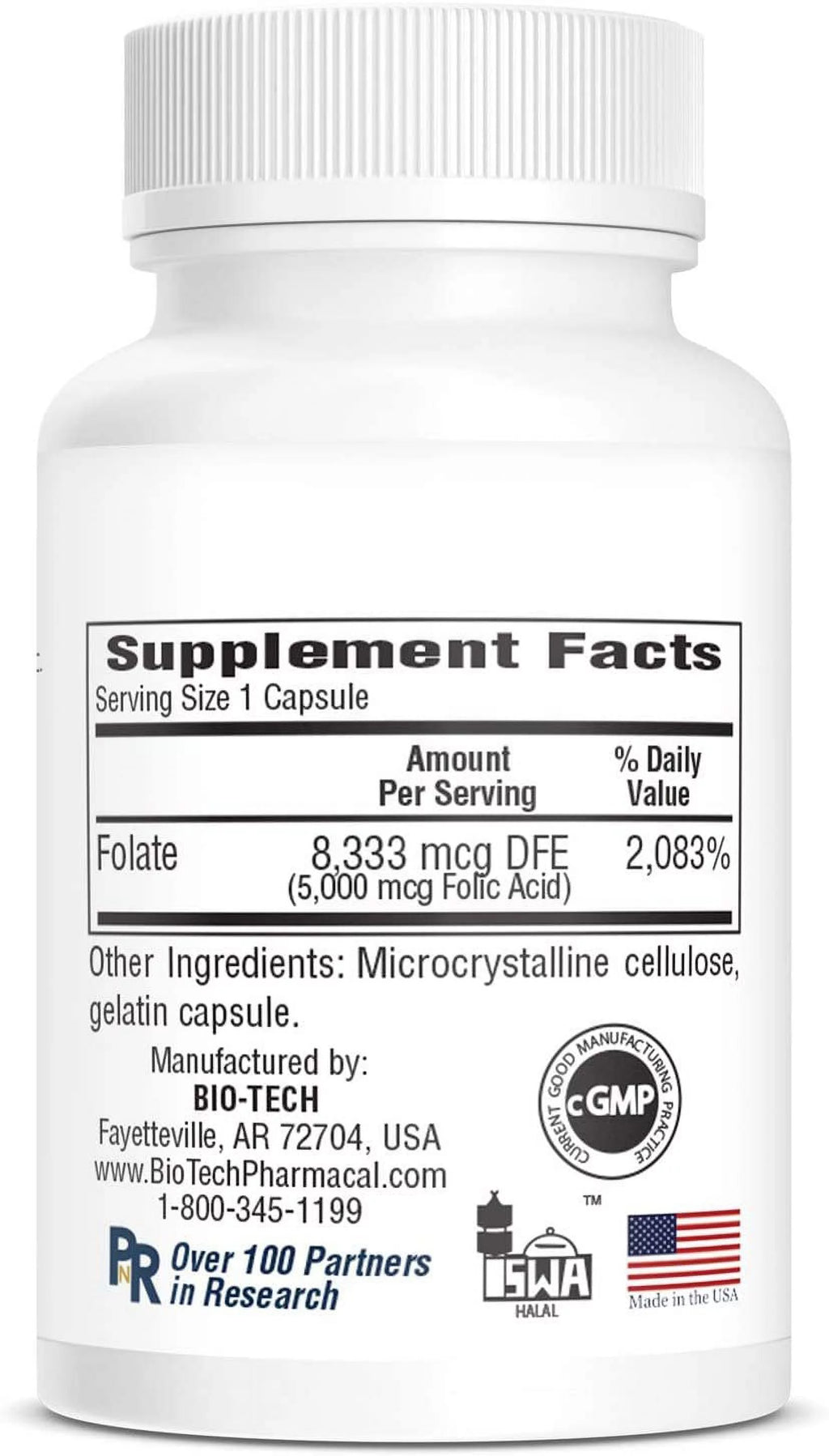6 pack Folic Acid (5mg, 100 Count) G7326