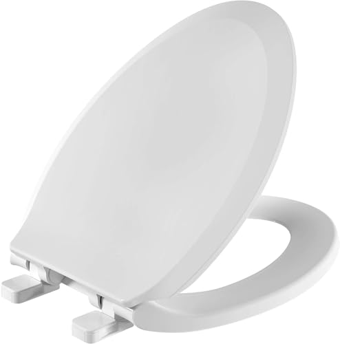 White Slow Elongated Closed Front Toilet Seat Z3568