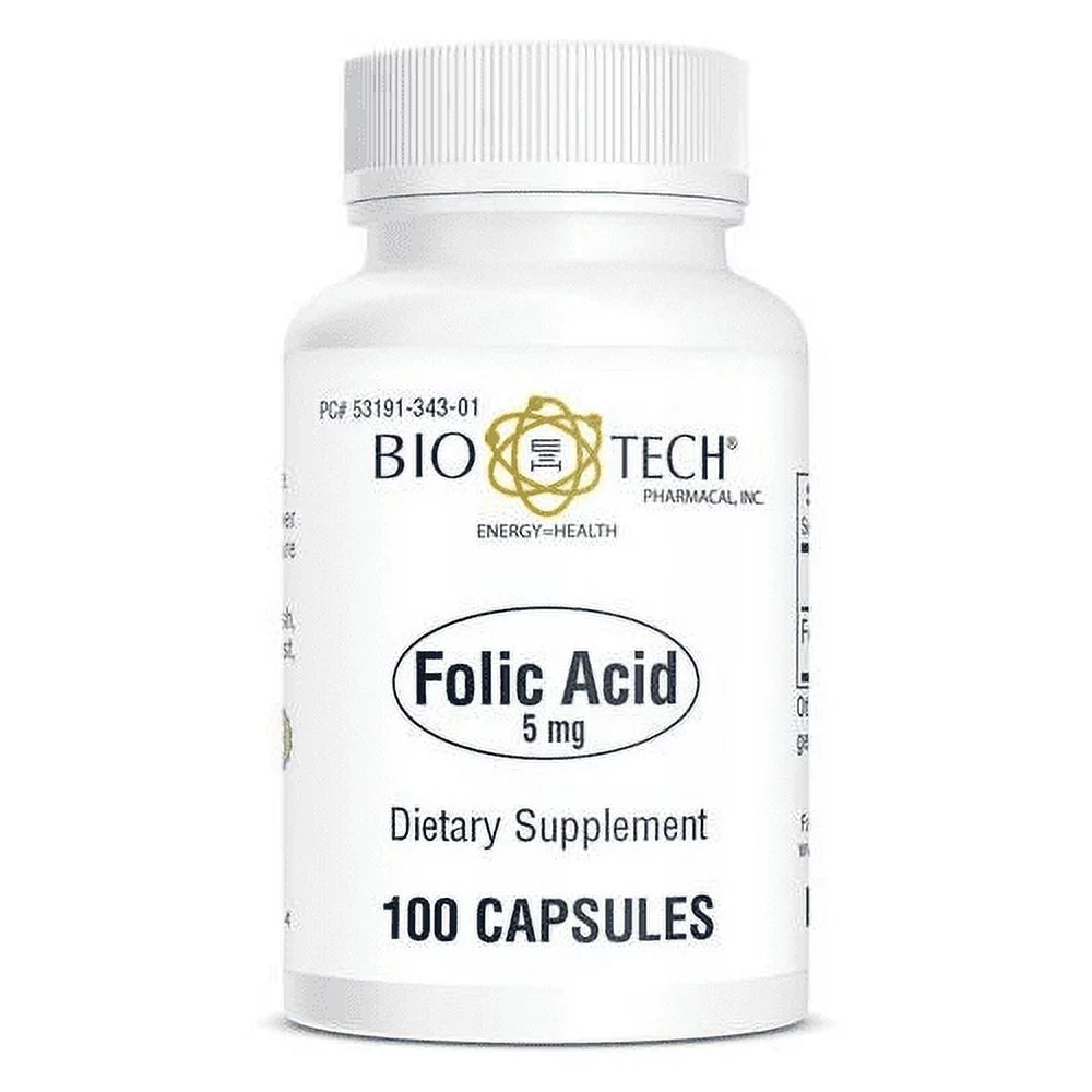 6 pack Folic Acid (5mg, 100 Count) G7326