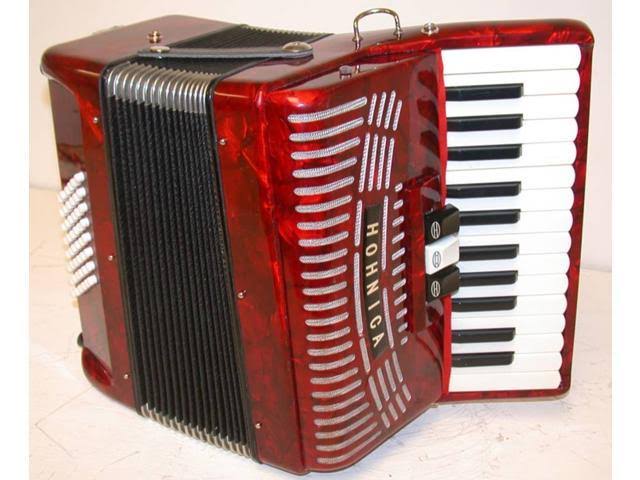 Red 48-BASS Accordion B758417