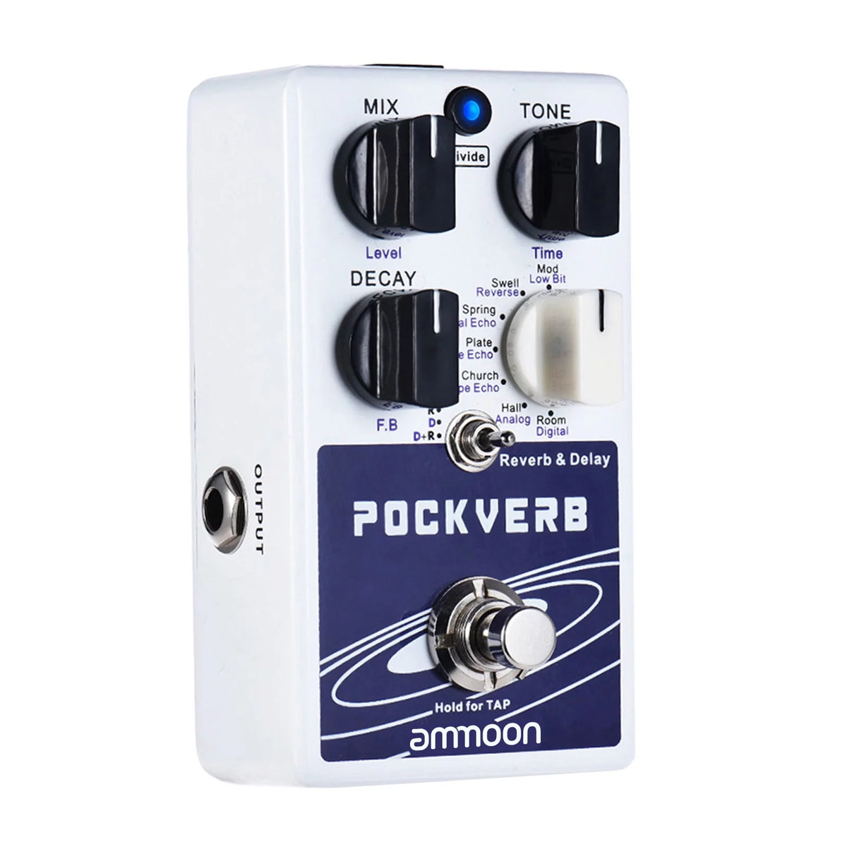 7 Reverb Effects + 7 Delay Effects Guitar Effect Pedal O924167