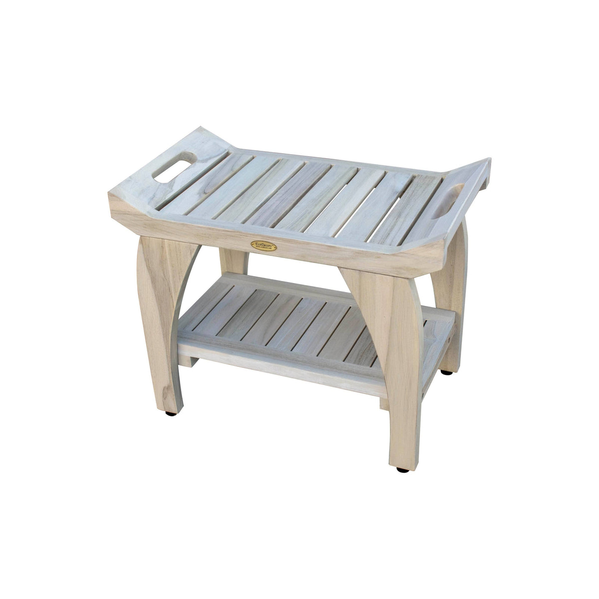 Off-White Teak Shower Bench R84434