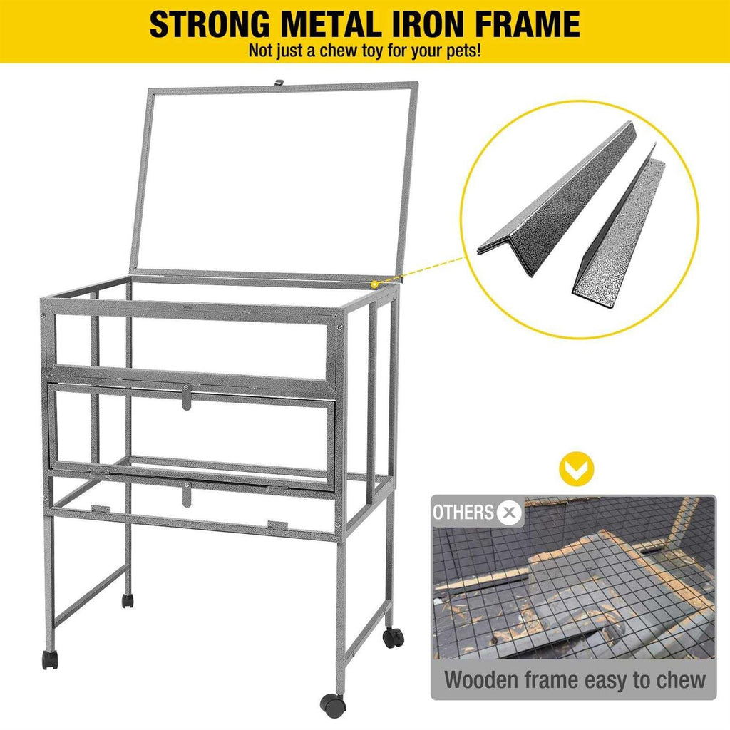 Hamster Cage with Metal Frame Pull Out Tray X7290