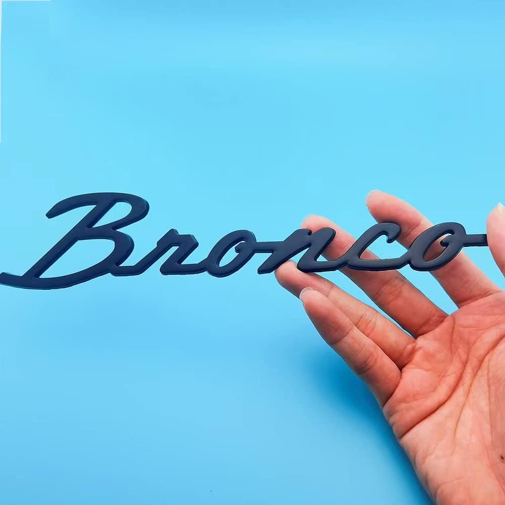 10 Bronco Full Metal 3D Car Decal 2-Pack Black P684717