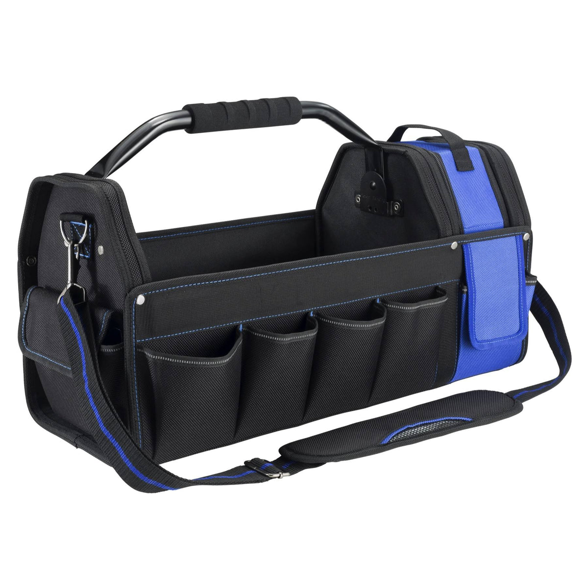 20 inch 16 Pocket Tool Tote Steel Handle Removable Tool Caddy L176
