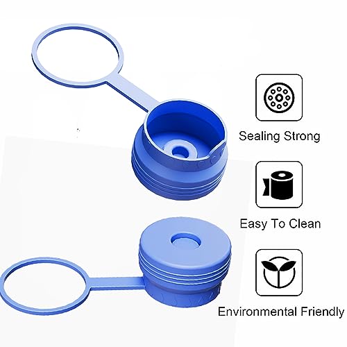 Silicone Reusable Water Jug Cap 5 Gallon 2Packs I399502