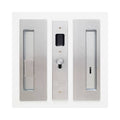 Satin Chrome Magnetic Privacy Pocket Door Pull Set M126