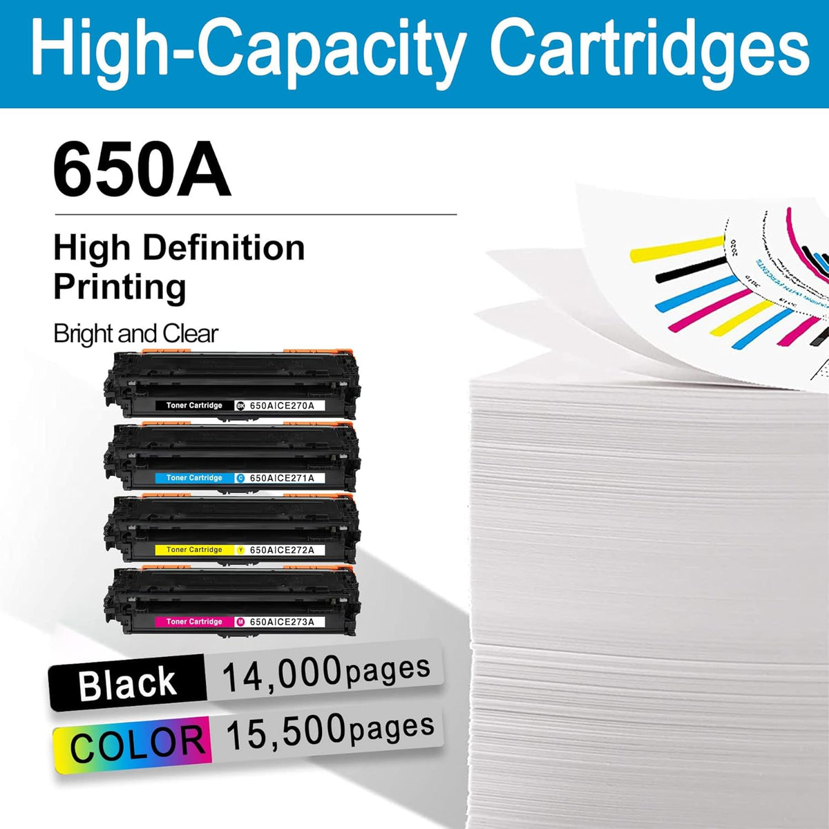 6 Pack Remanufactured Toner Cartridge Replacement M5845
