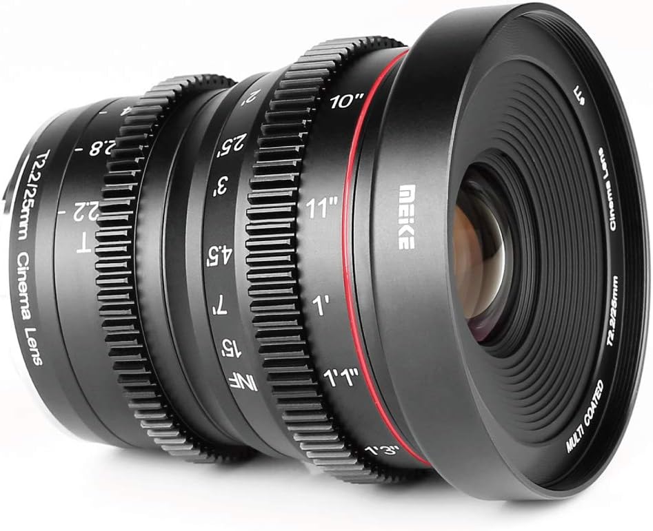 25mm T2.2 Manual Focus Prime Cinema Lens for Micro Four Thirds Mount Q3297