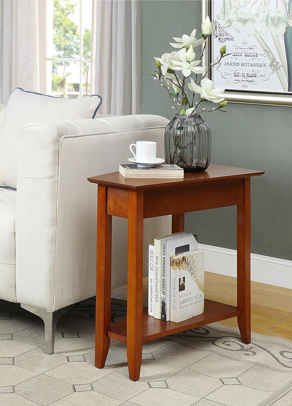 Gray Wedge End Table J944