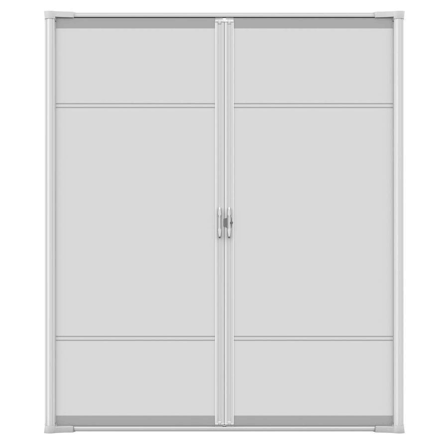 72-in x 80-in White Aluminum Frame Retractable Screen Door A17672