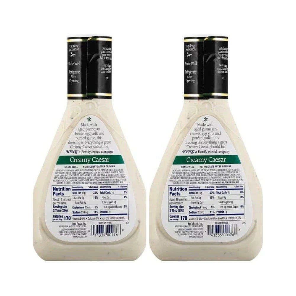 16 FL OZ Creamy Caesar Dressing (Pack of 2 Bottles) K62369