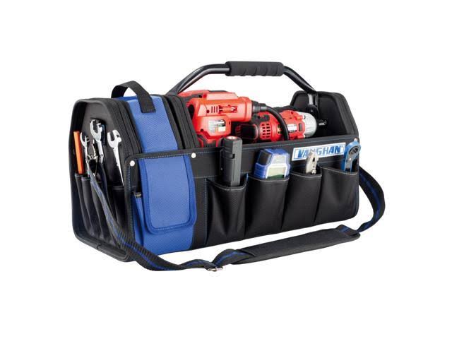 20 inch 16 Pocket Tool Tote Steel Handle Removable Tool Caddy L176