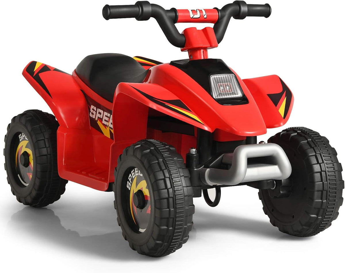 6V Battery Powered Electric Quad ATV (White) E525894
