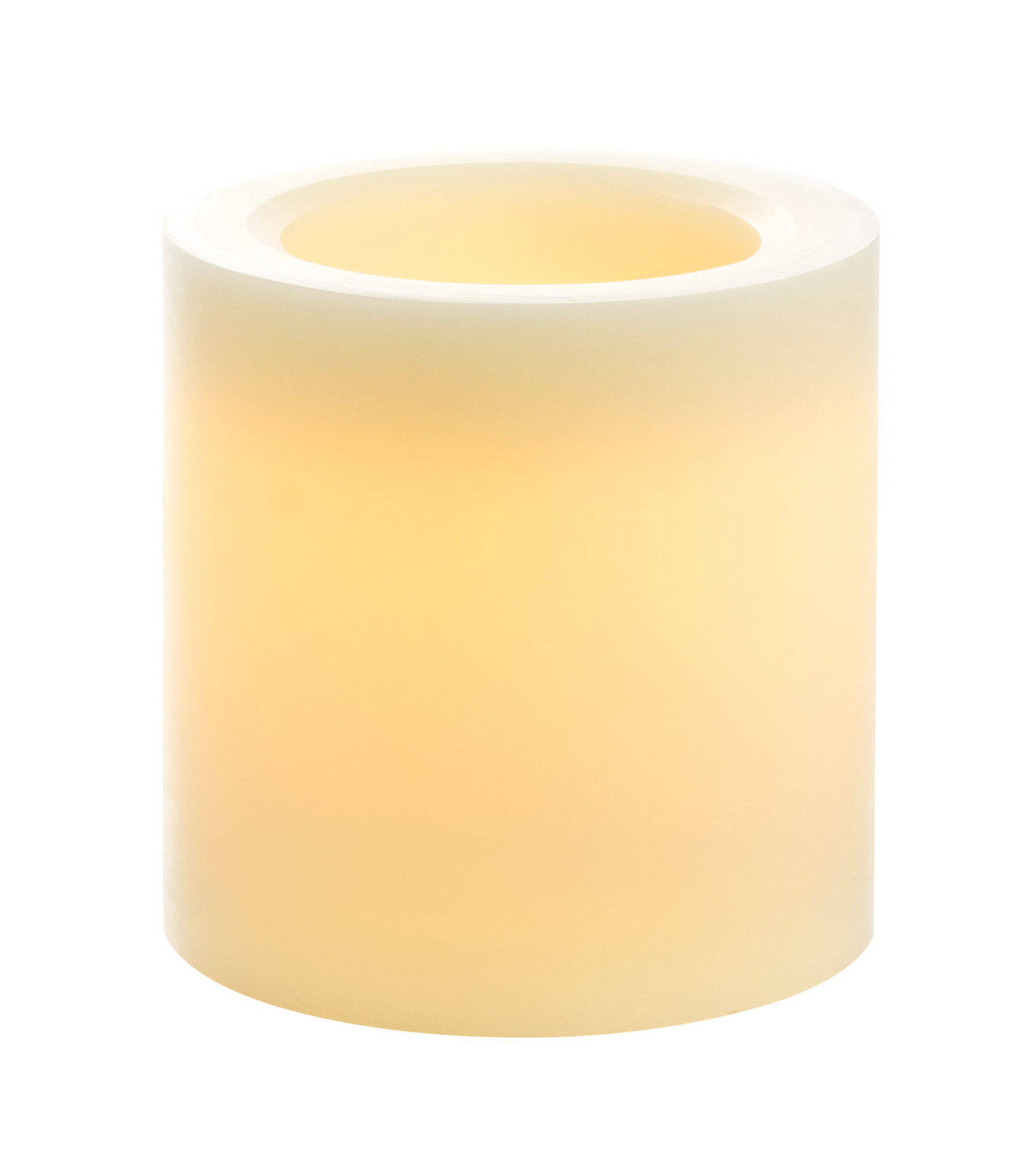 6''x6'' Smooth Wax Pillar Candle Cream X526