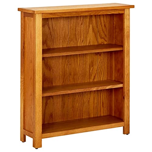 3-Tier Solid Oak Wood Bookcase X869