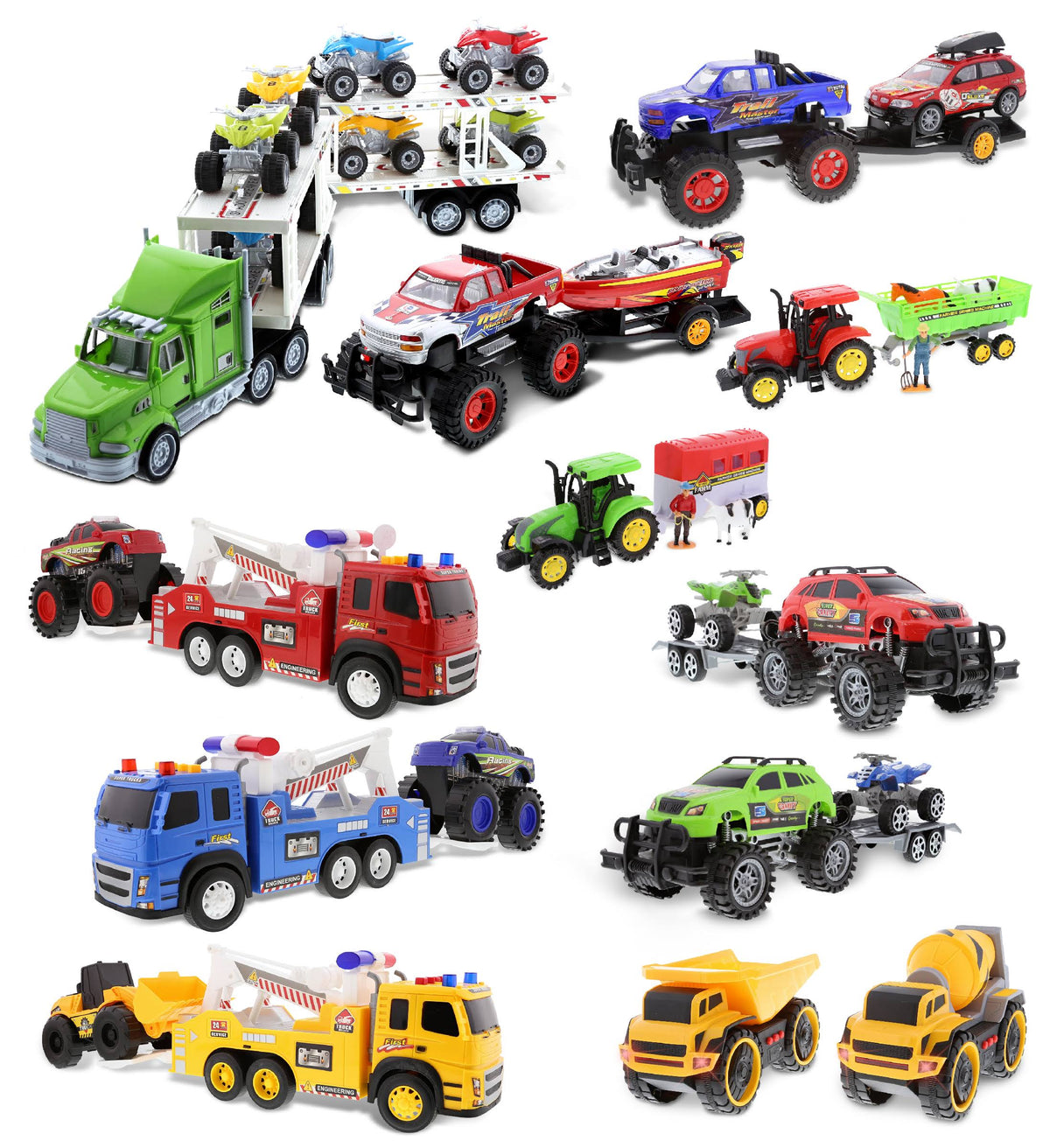 12 Friction Powered Trucks B265